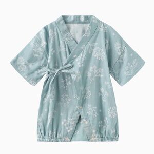 Mimi Mono - Dandelion Baby Kimono - Teal  100% Cotton  70 CM 6-12 Months